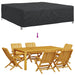 Husă pentru mobilier de exterior Negru 260 x 260 x 70 cm 600D - WALTI WALTI