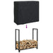 Husă pentru suport de lemne Negru 61 x 122 x 106 cm țesătură - WALTI WALTI