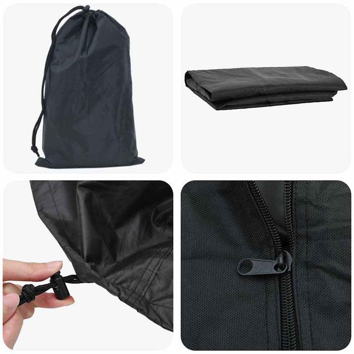 Husă pentru suport de lemne Negru 61 x 122 x 106 cm țesătură - WALTI WALTI