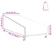 Husă pentru mobilier de exterior 195 x 76 x 82 cm - WALTI WALTI