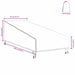 Husă pentru mobilier de exterior 203 x 81 x 63 cm - WALTI WALTI