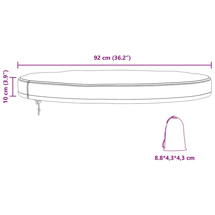 Husă pentru masă exterioară 92 x 92 x 10 cm - WALTI WALTI