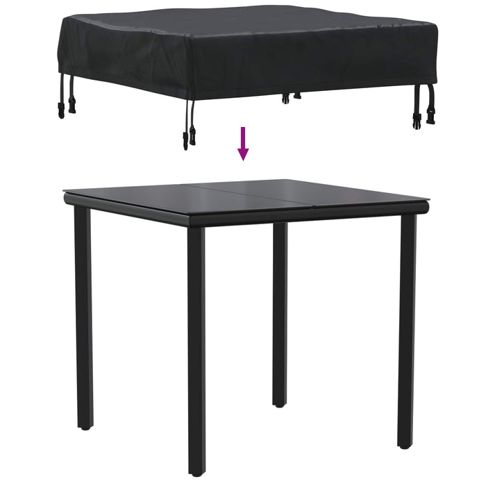 Copertă pentru masă Simplu Negru 62 x 62 x 15 cm țesătură - WALTI WALTI