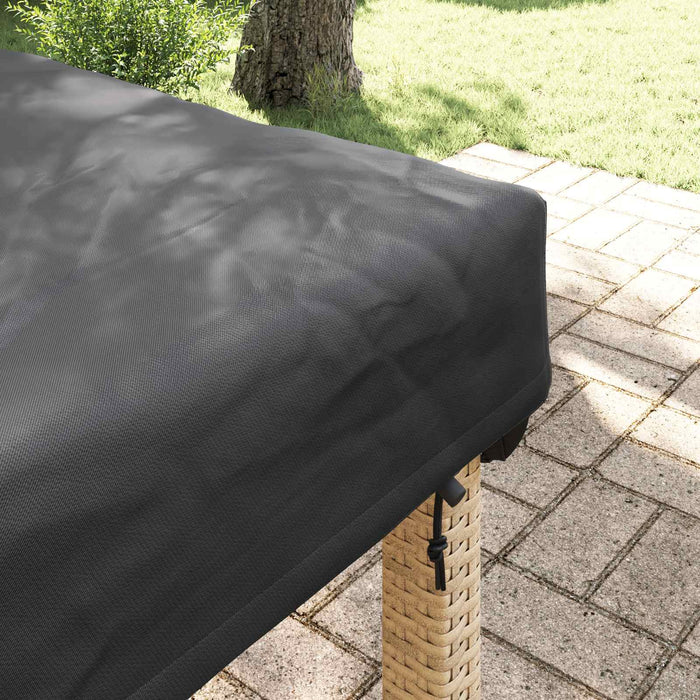 Copertă pentru masă Simplu Negru 202 x 92 x 15 cm țesătură - WALTI WALTI