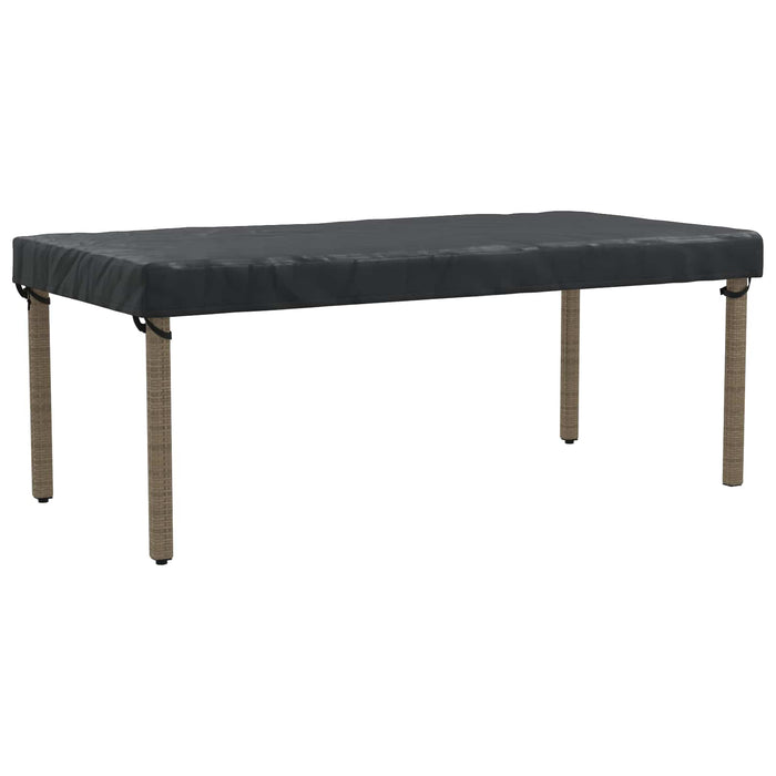 Copertă pentru masă Simplu Negru 202 x 102 x 15 cm țesătură - WALTI WALTI
