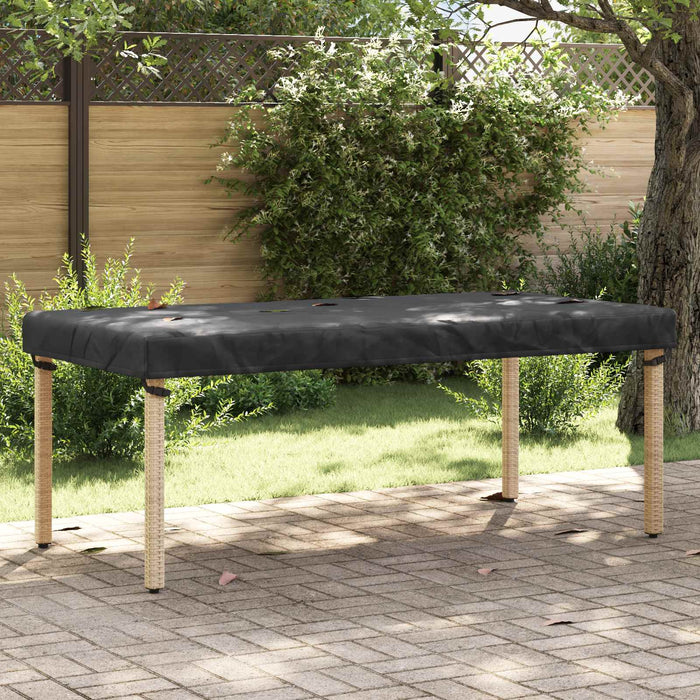 Copertă pentru masă Simplu Negru 202 x 102 x 15 cm țesătură - WALTI WALTI