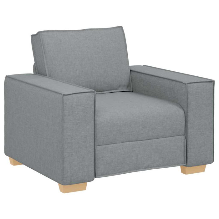 Canapea fotoliu gri deschis, 100x78x84 cm, material textil - WALTI WALTI