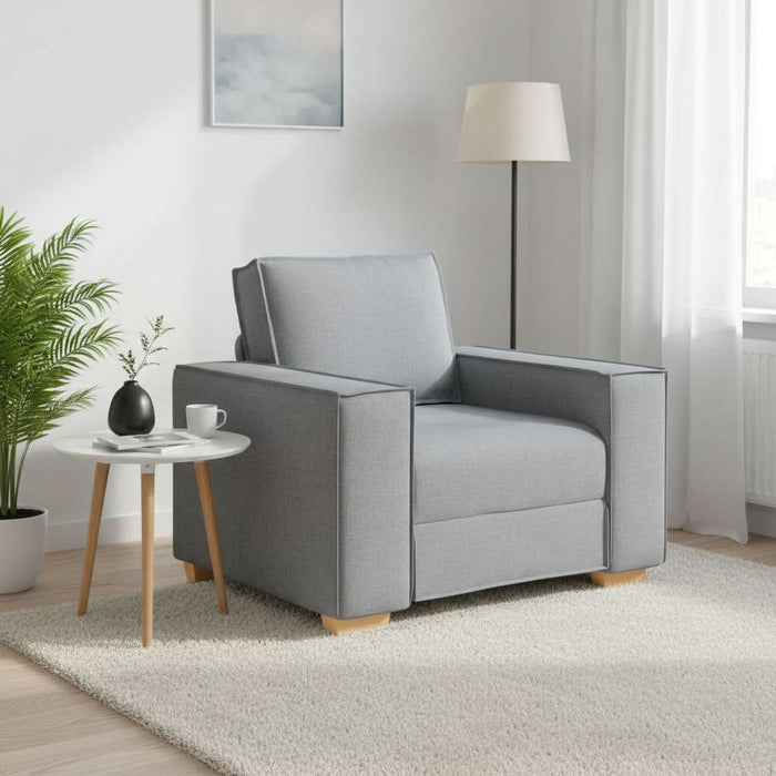 Canapea fotoliu gri deschis, 100x78x84 cm, material textil - WALTI WALTI