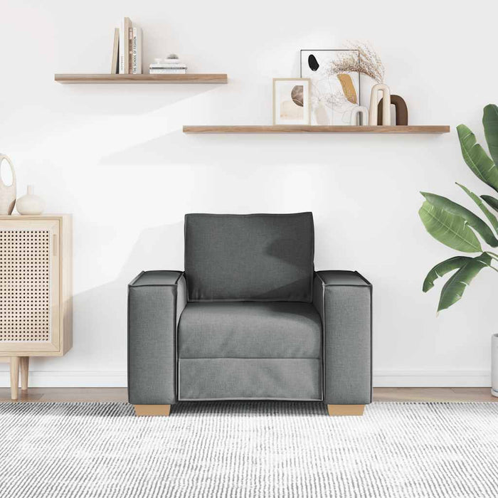 Canapea fotoliu gri închis, 100x78x84 cm, material textil - WALTI WALTI