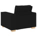 Canapea fotoliu negru 100x78x84 cm material textil - WALTI WALTI