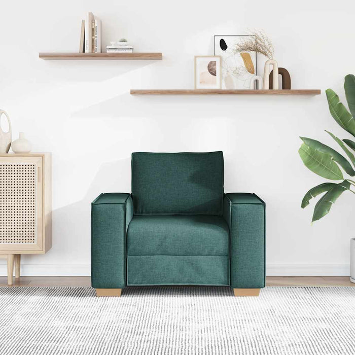 Canapea fotoliu verde închis, 100x78x84 cm, material textil - WALTI WALTI