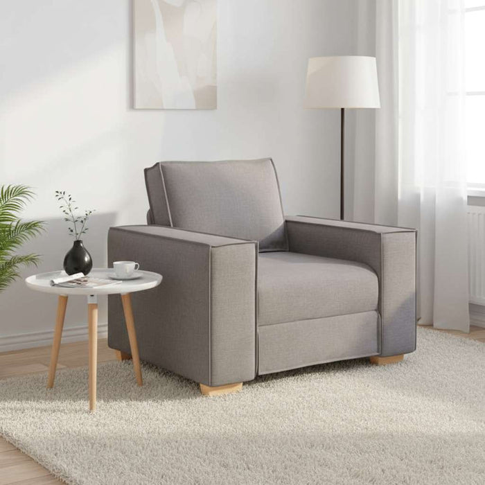 Canapea fotoliu gri taupe 100x78x84 cm, material textil WALTI