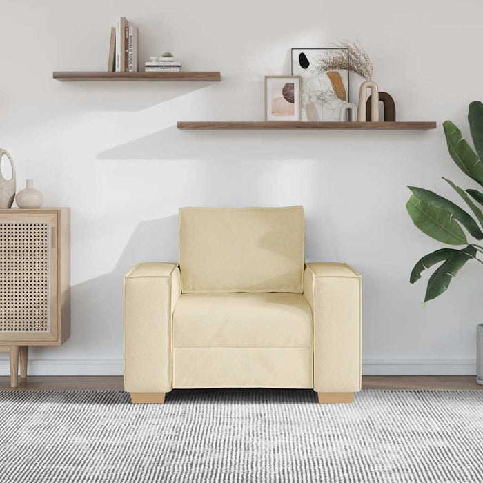 Canapea fotoliu crem 100x78x84 cm material textil - WALTI WALTI