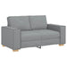 Canapea cu 2 locuri, gri deschis, 160x78x84 cm, material textil - WALTI WALTI