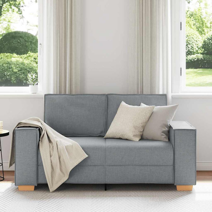 Canapea cu 2 locuri, gri deschis, 160x78x84 cm, material textil - WALTI WALTI