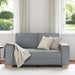 Canapea cu 2 locuri, gri deschis, 160x78x84 cm, material textil - WALTI WALTI