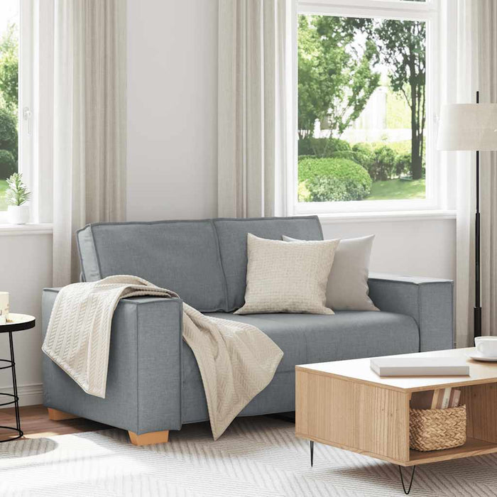 Canapea cu 2 locuri, gri deschis, 160x78x84 cm, material textil - WALTI WALTI