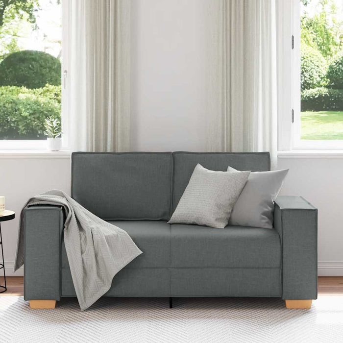 Canapea cu 2 locuri, gri închis, 160x78x84 cm, material textil - WALTI WALTI