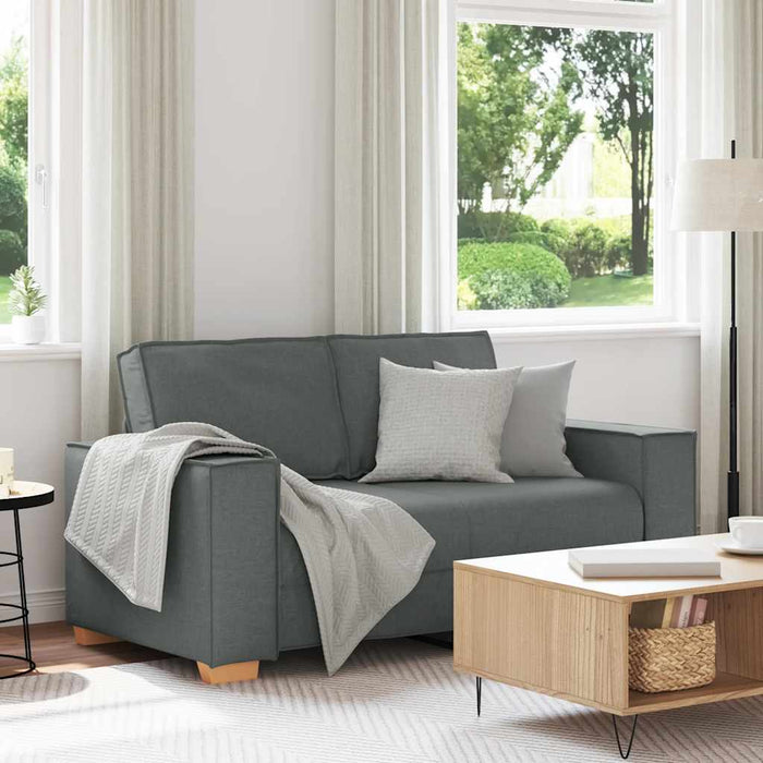 Canapea cu 2 locuri, gri închis, 160x78x84 cm, material textil - WALTI WALTI