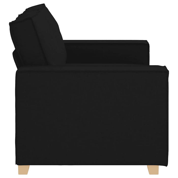 Canapea cu 2 locuri, neagră, 160x78x84 cm, material textil - WALTI WALTI