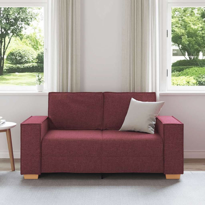 Canapea cu 2 locuri, roșu vin, 160x78x84 cm, material textil - WALTI WALTI