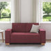 Canapea cu 2 locuri, roșu vin, 160x78x84 cm, material textil - WALTI WALTI