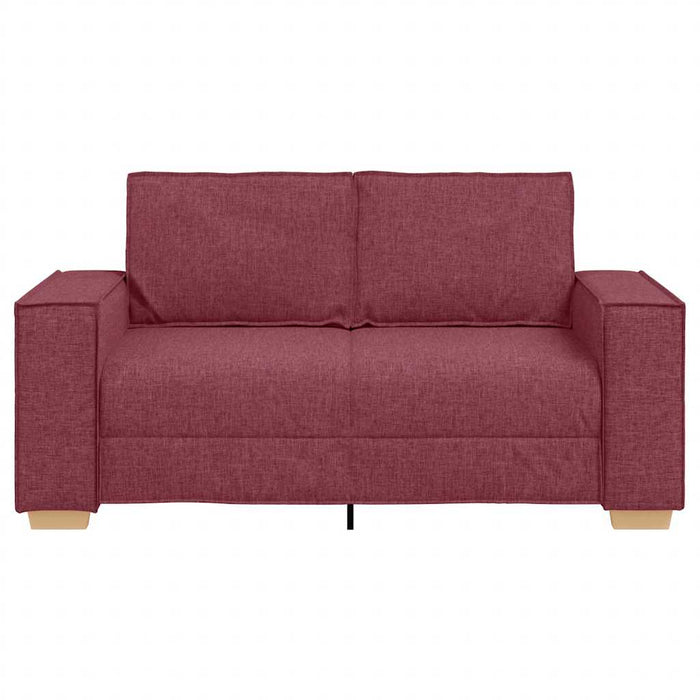 Canapea cu 2 locuri, roșu vin, 160x78x84 cm, material textil - WALTI WALTI