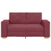 Canapea cu 2 locuri, roșu vin, 160x78x84 cm, material textil - WALTI WALTI