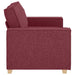 Canapea cu 2 locuri, roșu vin, 160x78x84 cm, material textil - WALTI WALTI