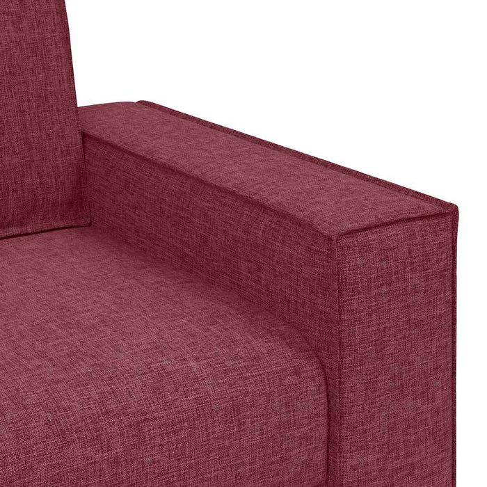 Canapea cu 2 locuri, roșu vin, 160x78x84 cm, material textil - WALTI WALTI