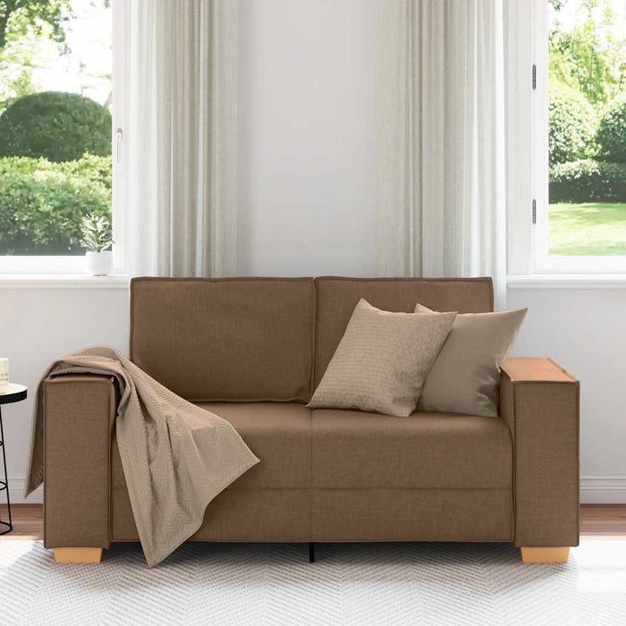 Canapea cu 2 locuri, maro, 160x78x84 cm, material textil - WALTI WALTI