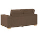 Canapea cu 2 locuri, maro, 160x78x84 cm, material textil - WALTI WALTI