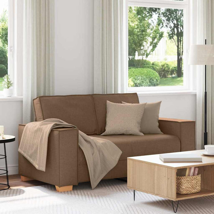 Canapea cu 2 locuri, maro, 160x78x84 cm, material textil - WALTI WALTI
