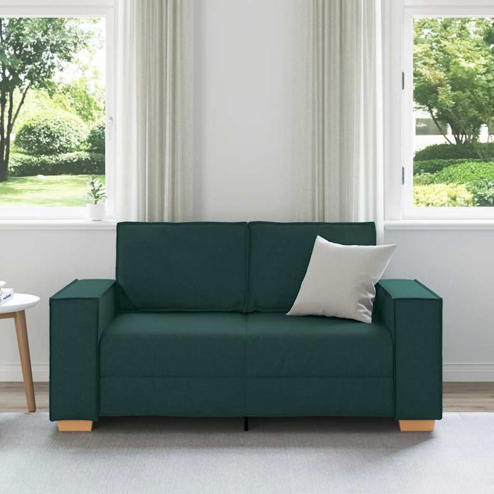 Canapea cu 2 locuri, verde închis, 160x78x84 cm, material textil - WALTI WALTI