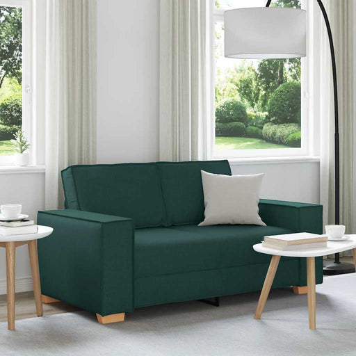 Canapea cu 2 locuri, verde închis, 160x78x84 cm, material textil - WALTI WALTI