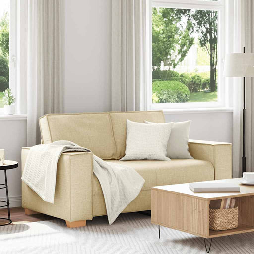 Canapea cu 2 locuri, crem, 160x78x84 cm, material textil - WALTI WALTI