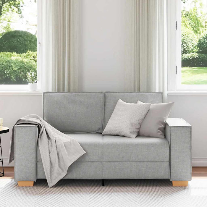 Canapea cu 2 locuri, gri nor, 160x78x84 cm, material textil WALTI