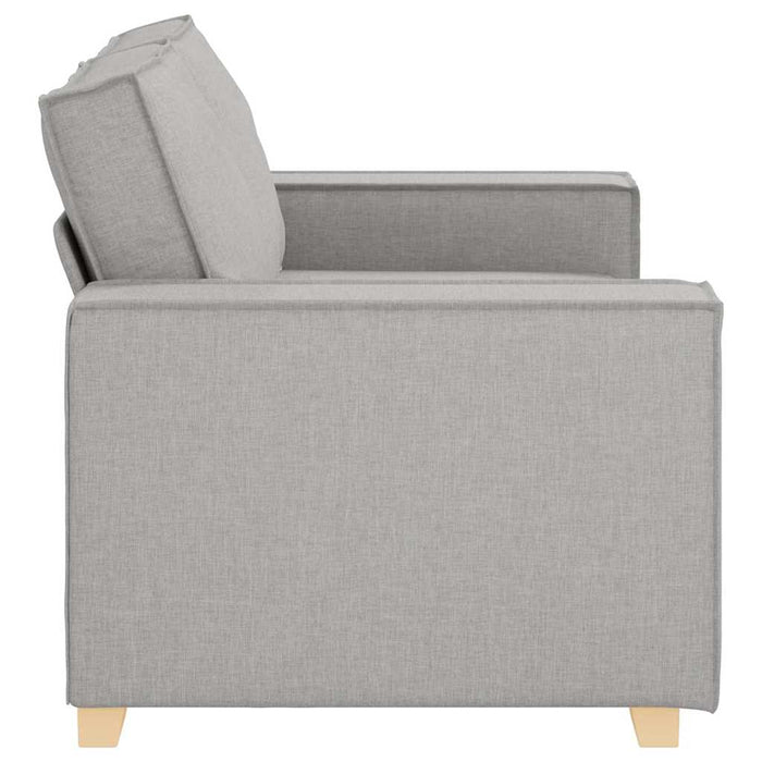 Canapea cu 2 locuri, gri nor, 160x78x84 cm, material textil WALTI