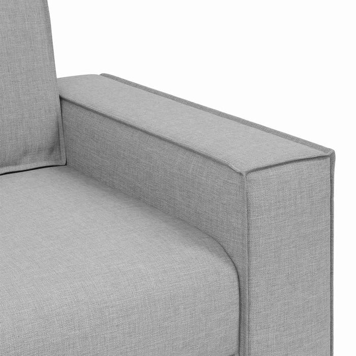 Canapea cu 2 locuri, gri nor, 160x78x84 cm, material textil WALTI