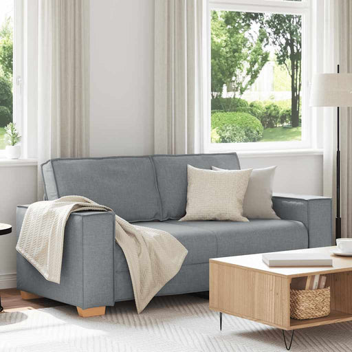 Canapea cu 2 locuri, gri deschis, 180x78x84 cm, material textil - WALTI WALTI