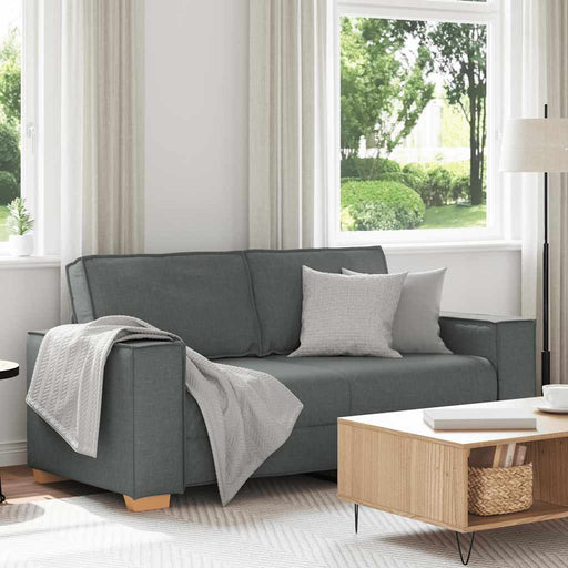 Canapea cu 2 locuri, gri închis, 180x78x84 cm, material textil - WALTI WALTI