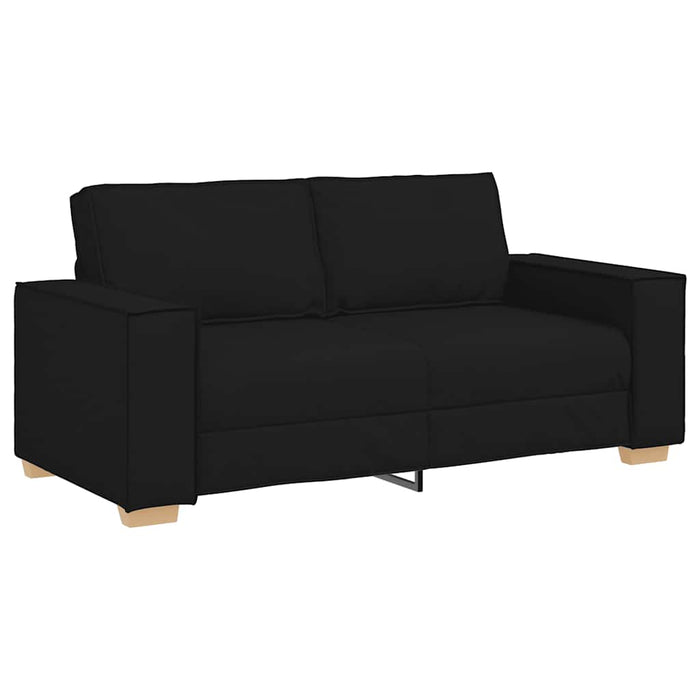 Canapea cu 2 locuri, neagră, 180x78x84 cm, material textil - WALTI WALTI