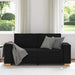 Canapea cu 2 locuri, neagră, 180x78x84 cm, material textil - WALTI WALTI