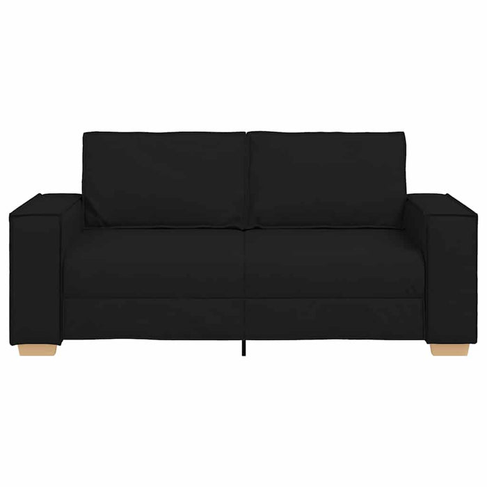 Canapea cu 2 locuri, neagră, 180x78x84 cm, material textil - WALTI WALTI