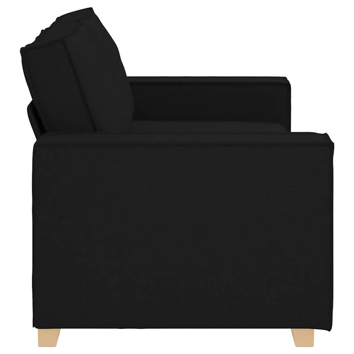 Canapea cu 2 locuri, neagră, 180x78x84 cm, material textil - WALTI WALTI