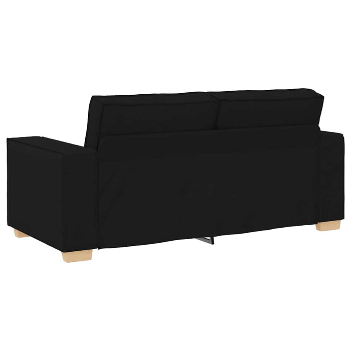 Canapea cu 2 locuri, neagră, 180x78x84 cm, material textil - WALTI WALTI