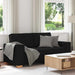 Canapea cu 2 locuri, neagră, 180x78x84 cm, material textil - WALTI WALTI
