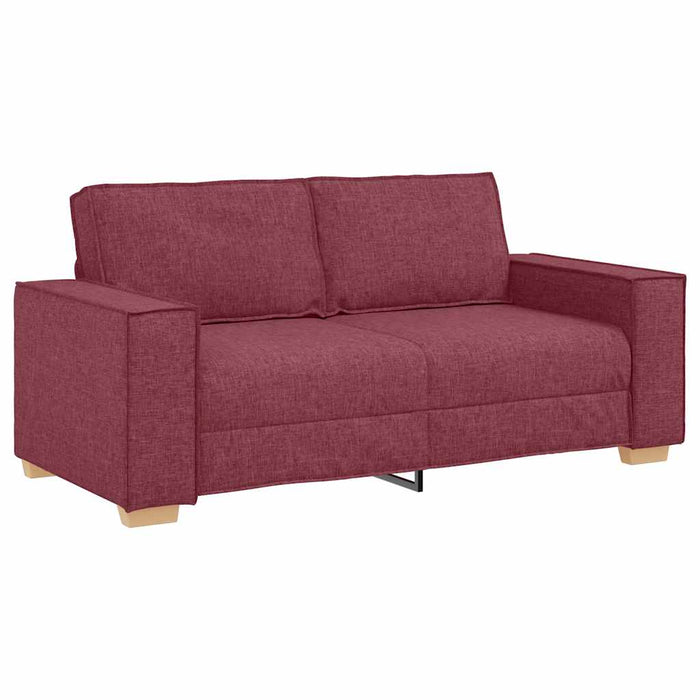 Canapea cu 2 locuri, roșu vin, 180x78x84 cm, material textil WALTI
