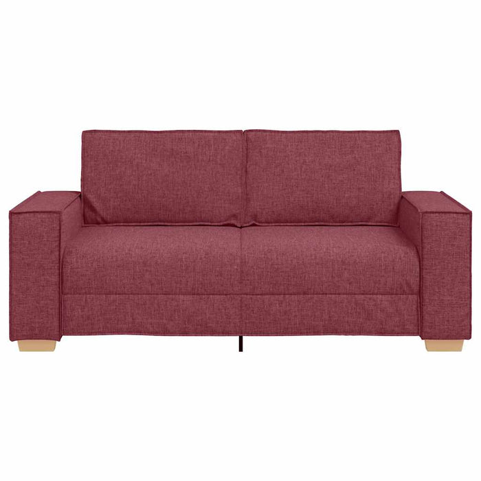 Canapea cu 2 locuri, roșu vin, 180x78x84 cm, material textil WALTI