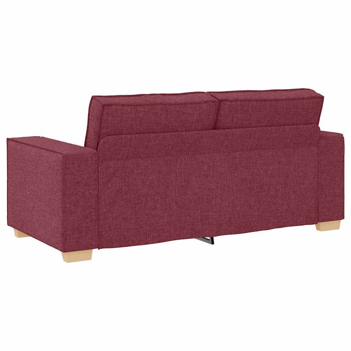 Canapea cu 2 locuri, roșu vin, 180x78x84 cm, material textil WALTI